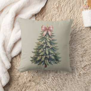 Coussin Noël Arbre Bow Coquette Xmas
