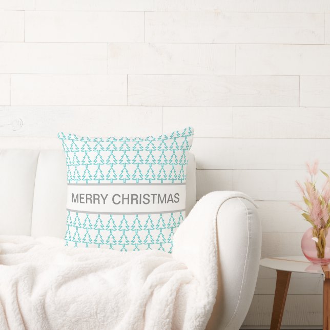 Coussin Noël Arbre Joyeux Noël (Canapé)