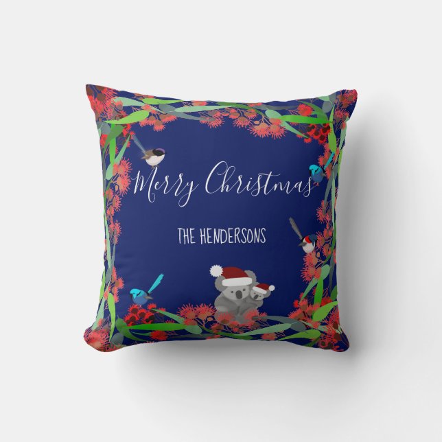 Coussin Noël australien (Recto)