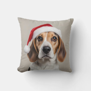 Coussin Noël beagle