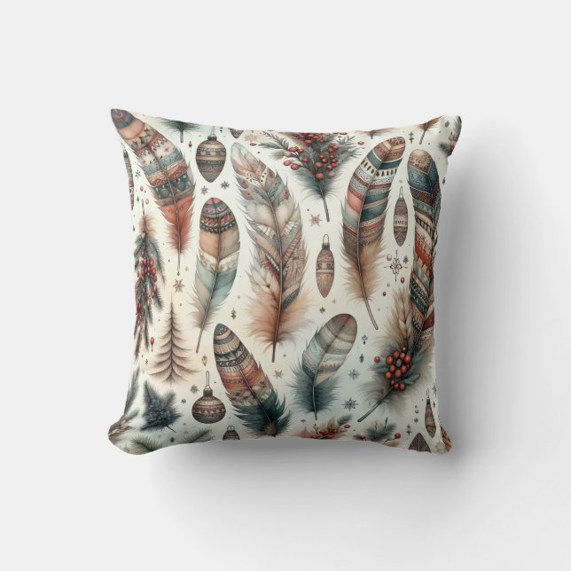 Coussin Noël Bohème  (Recto)