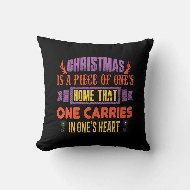 Coussin Noël cadeau Noël est un morceau (Recto)