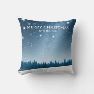 Coussin Noël céleste avec constellations et hiver