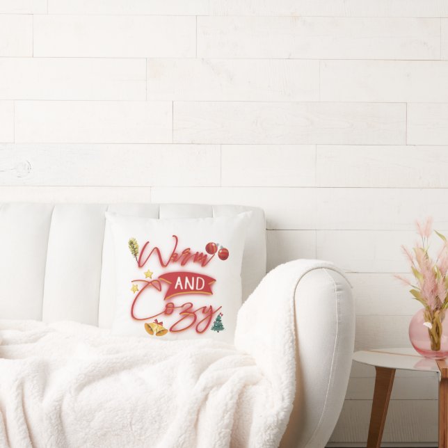 Coussin Noël Chaleureux Et Cosy (Canapé)