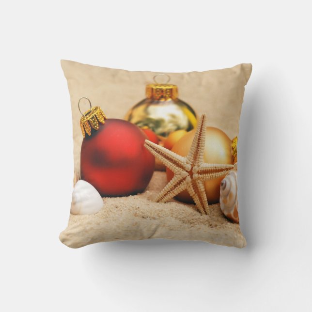 Coussin Noël chaud de temps (Recto)