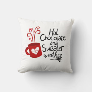 Coussin Noël Chocolat chaud