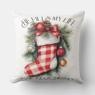 Coussin Noël chrétien inspirant