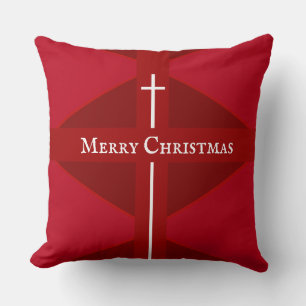 Coussin Noël Christian Rouge