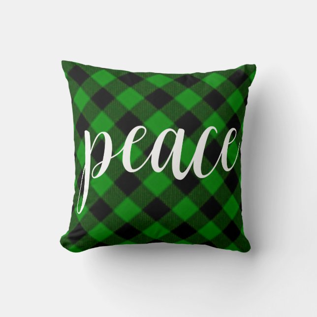 Coussin Noël classique vert Plaid classique (Recto)