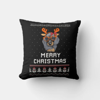 Coussin Noël Dachshund