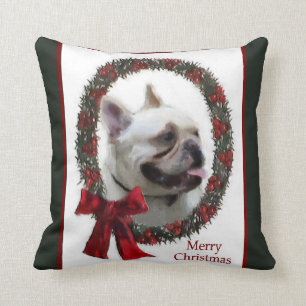 Coussin Noël de bouledogue français