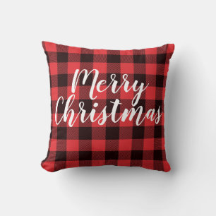 Coussin Noël de Buffalo Plaid