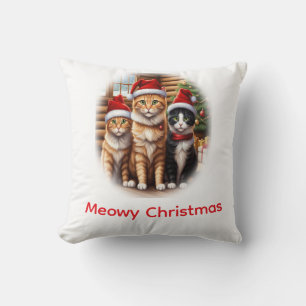 Coussin Noël de chatons mignons
