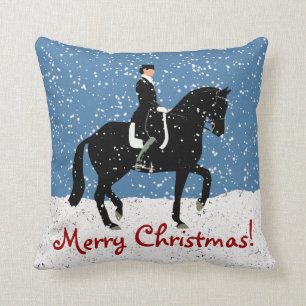 Coussin Noël de cheval de dressage de Milou