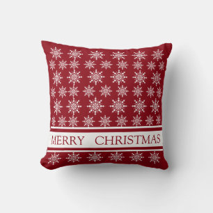 Coussin Noël de Flocon de neige en cristal