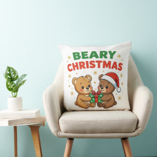 Coussin Noël de la bière