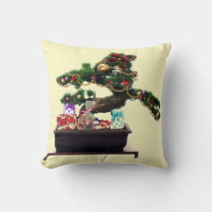 Coussin Noël de l'arbre Bonsai