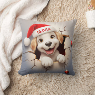 Coussin Noël de marionnettes 3D