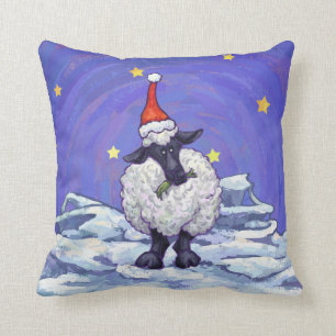 Coussin Noël de moutons