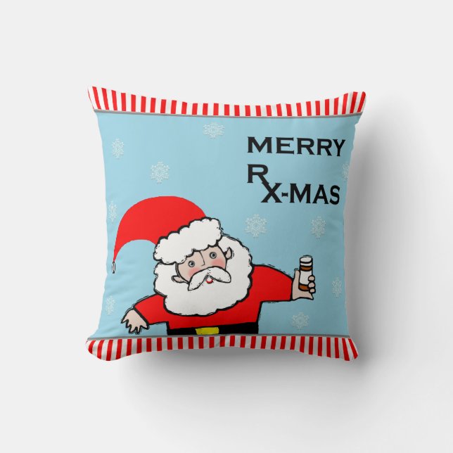 Coussin Noël de pharmacien (Recto)
