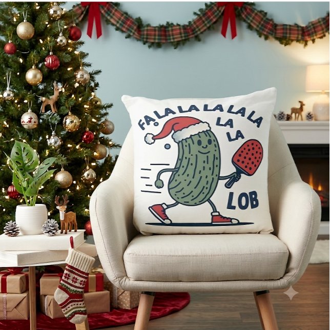 Coussin Noël de pickleball (Créateur téléchargé)