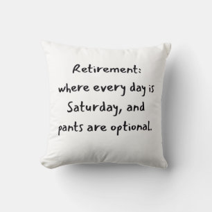 Coussin Noël de retraite 