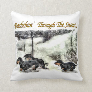 Coussin Noël de teckel