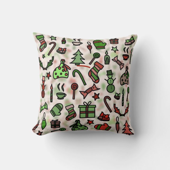 Coussin Noël décoratif (Recto)