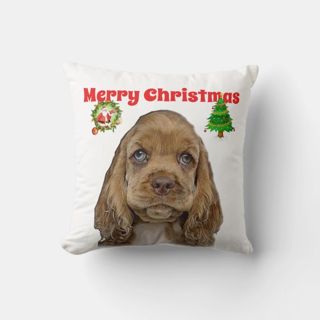Coussin Noël des animaux (Recto)