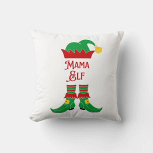 Coussin Noël des elfes de Mama
