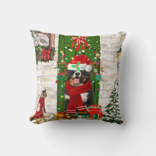 Coussin Noël du chien de montagne bernois