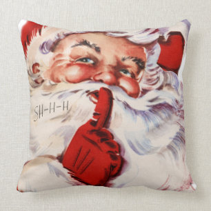 Coussin Noël du Père Noël amusant et lunatique