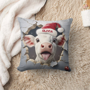 Coussin Noël du veau en 3D