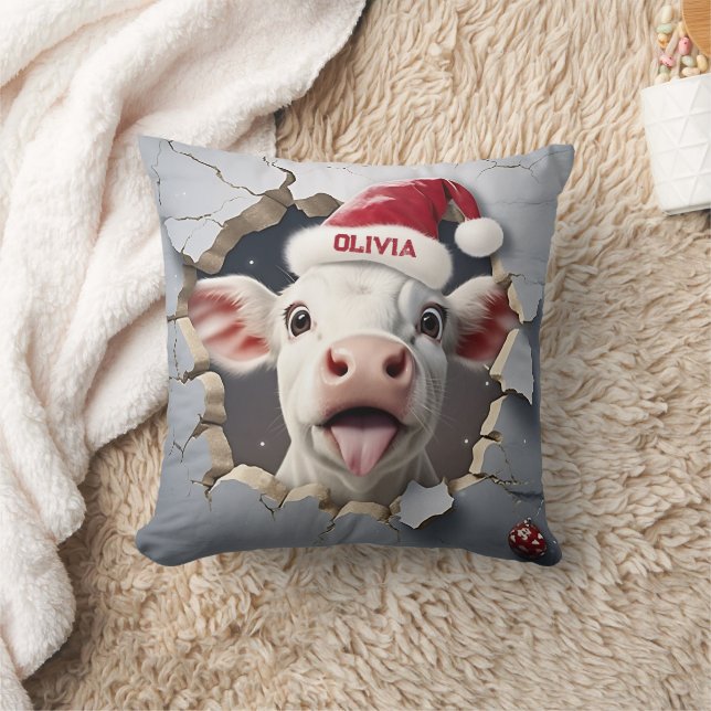 Coussin Noël du veau en 3D (Couverture)