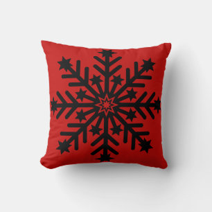 Coussin Noël élégant et élégant du Flocon de neige blanc
