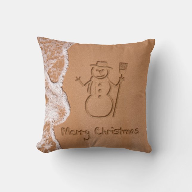 Coussin Noël en été (Recto)