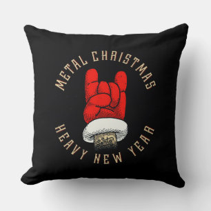 Coussin Noël en métal lourd