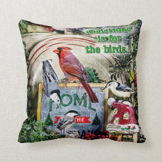 Coussin Noël est pour l'oreiller à lancer des oiseaux