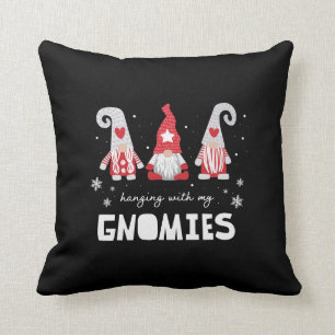 Coussin Noël Gnomes Festive Plaid Nordic 