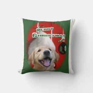 Coussin Noël Golden Retriever