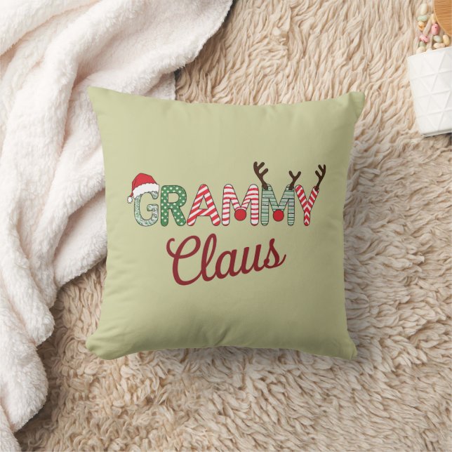 Coussin Noël Grammy Claus Noël Grand-mère Cadeau Noël (Couverture)