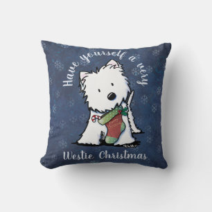 Coussin Noël KiniArt Westie