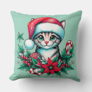 Coussin Noël Kitty