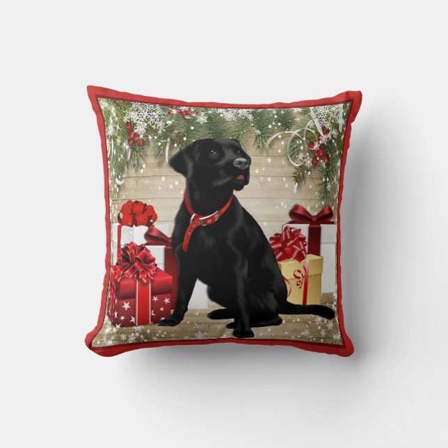 COUSSIN NOËL LABRADOR NOIR (Recto)