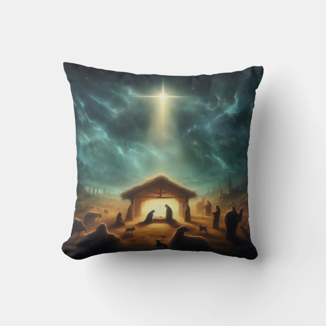 Coussin Noël/Nativité/Jésus (Recto)