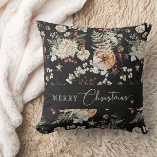 Coussin Noël noir