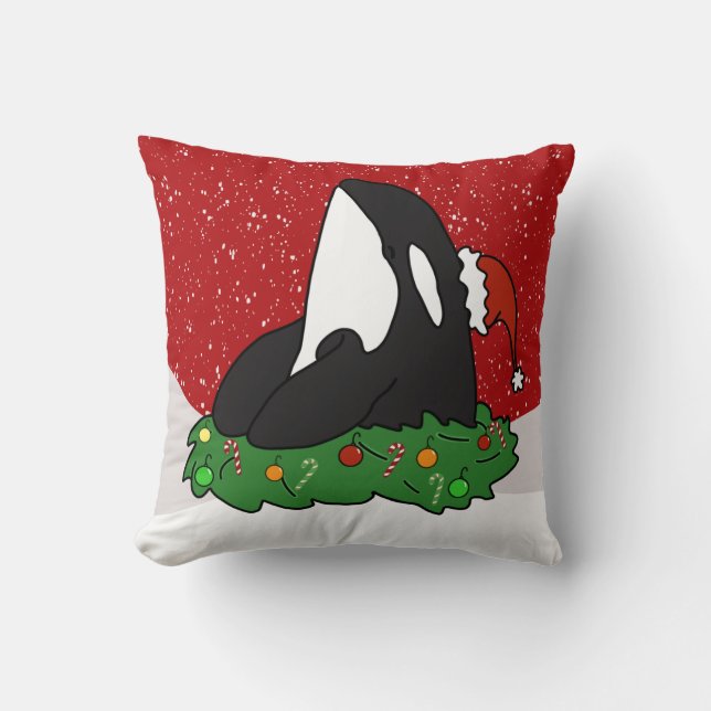 Coussin Noël Orca Killer Whale (Recto)