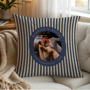 Coussin Noël Photo Mariés et Lumineux Toutes Couleurs