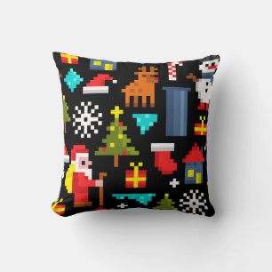 Coussin Noël Pixel