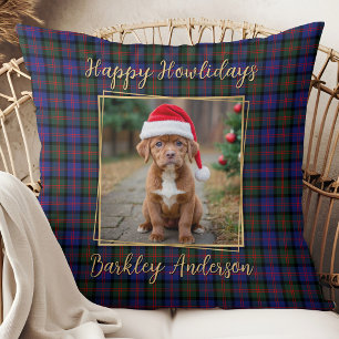Coussin Noël Plaid Personnaliser Simple Animal Chien 2 Pho